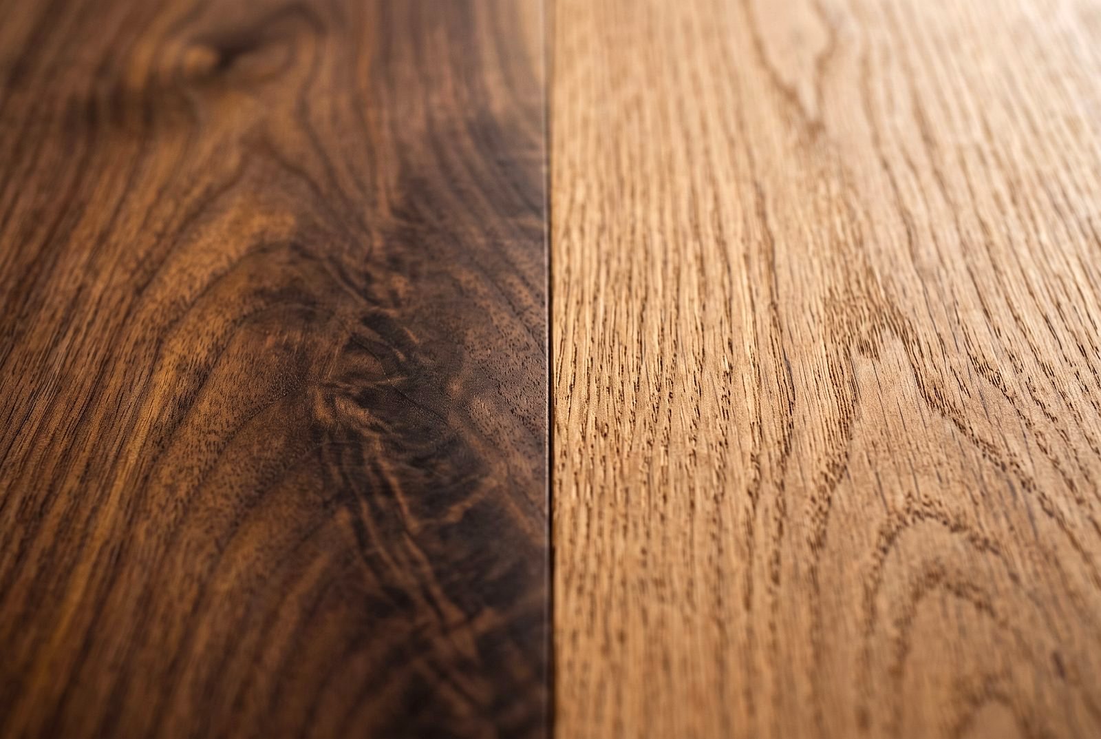 Walnut and oak wood grain — materials used by MS Carpentry, Drogheda, Co. Louth